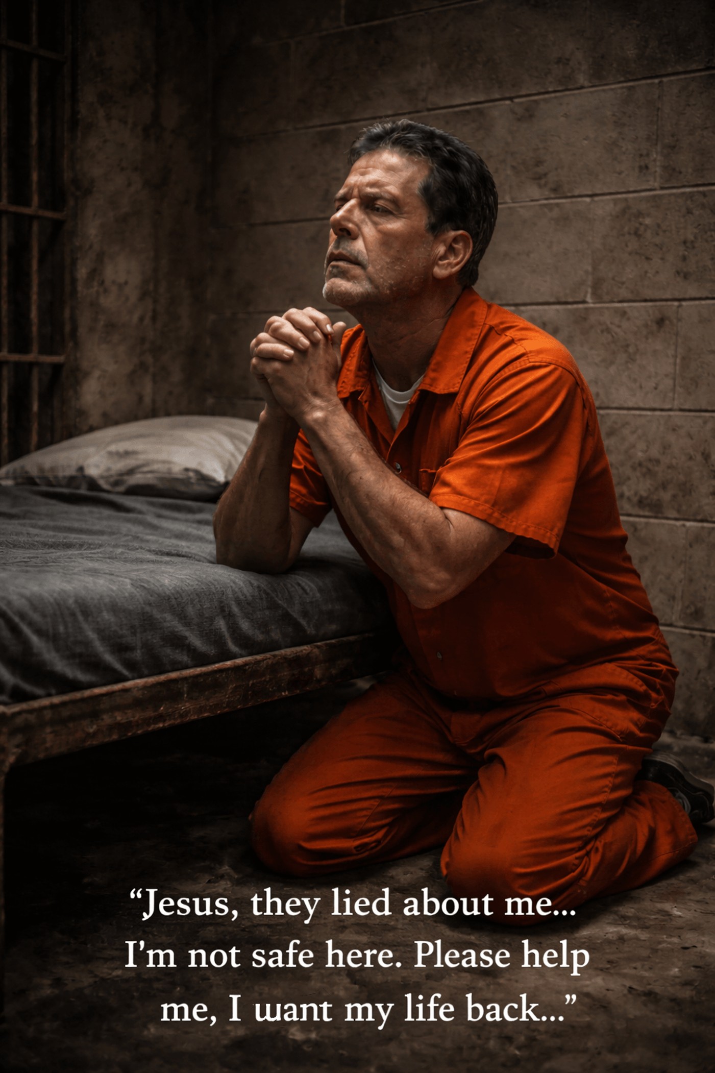 A man praying for justice